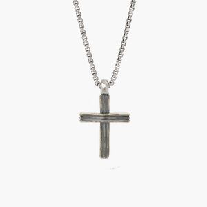 Degs and Sal Sterling Silver Cross Necklace